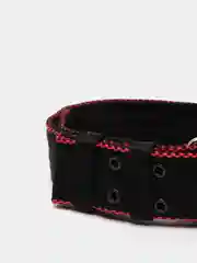 Черный ошейник для собак капроновый "Strong Dog" Regular Premium, 45мм