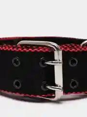 Черный ошейник для собак капроновый "Strong Dog" Regular Premium, 45мм