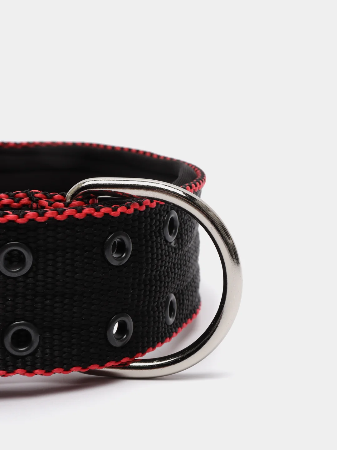 Черный ошейник для собак капроновый "Strong Dog" Regular Premium, 45мм
