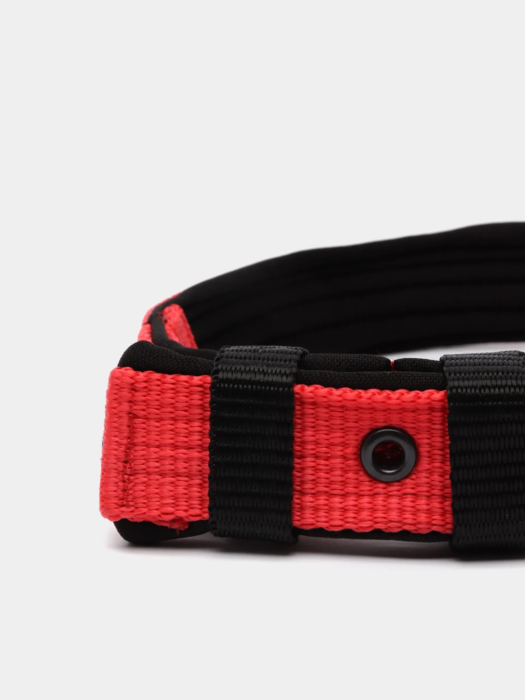 Красный ошейник капроновый для собак "Strong Dog" Regular Premium, 25мм