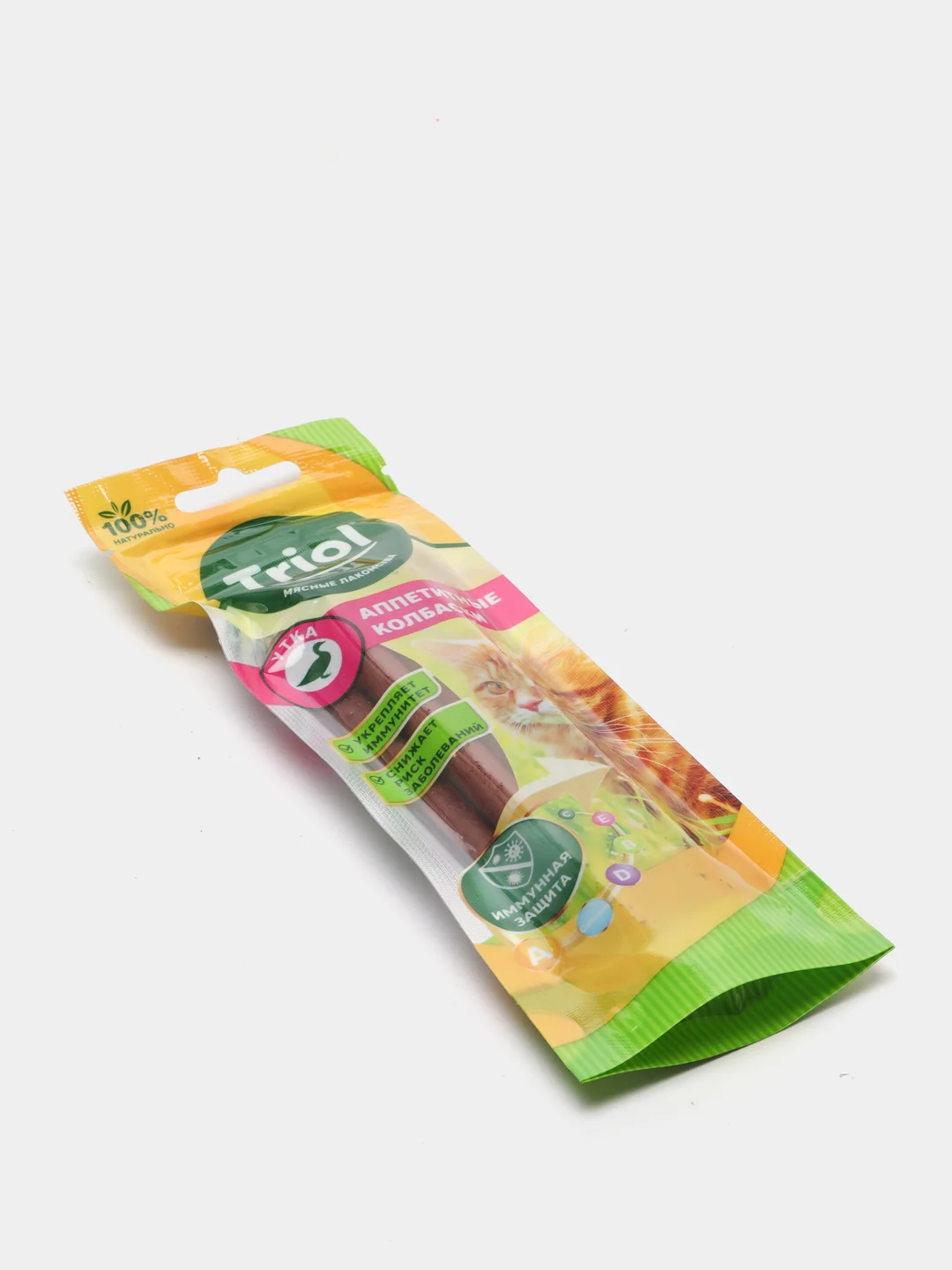 Лакомство "Аппетитные Колбаски", из утки для кошек, 40 г, Triol