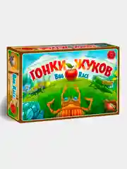 Бежевый настольная семейная игра "Гонки жуков"