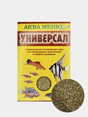 Корм АКВА МЕНЮ Универсал 30гр.(гранулы) для аквариумных рыб мелких и средних размеров
