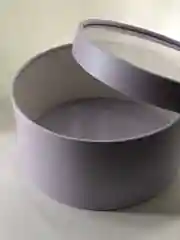 Аметистовый подарочная круглая коробка с прозрачной крышкой