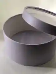 Аметистовый подарочная круглая коробка с прозрачной крышкой