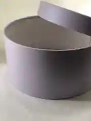 Аметистовый подарочная круглая коробка с прозрачной крышкой