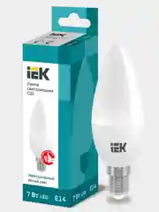 Светодиодная лампа свеча IEK 5 штук, цоколь E14/E27, мощность 5/7/9 Вт
