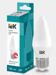 Светодиодная лампа свеча IEK 5 штук, цоколь E14/E27, мощность 5/7/9 Вт