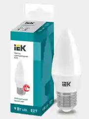 Светодиодная лампа свеча IEK 5 штук, цоколь E14/E27, мощность 5/7/9 Вт