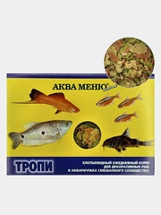 Корм АКВА МЕНЮ Тропи11гр.(хлопья) для декоративных рыб в аквариумах смешанного сообщества