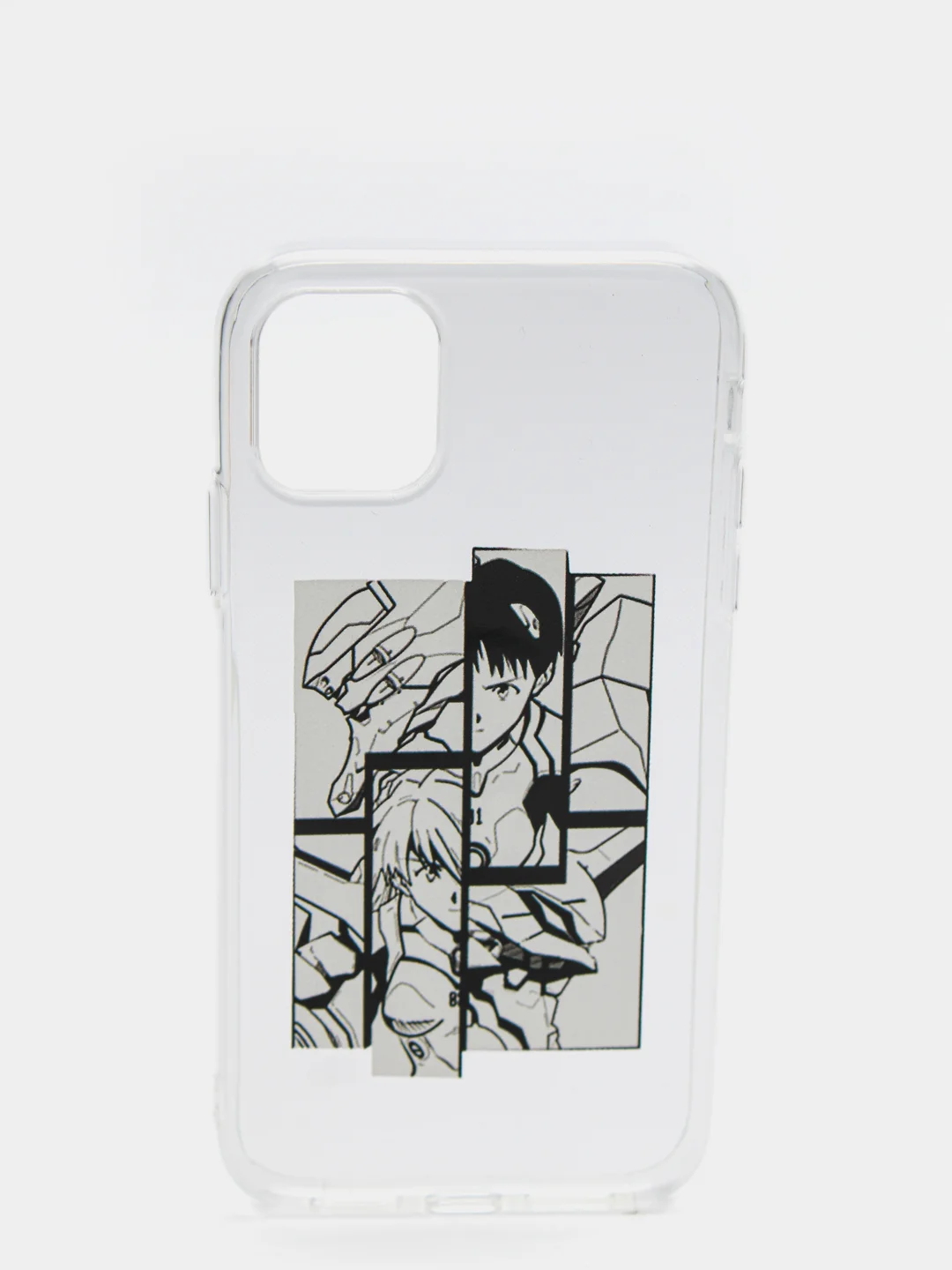 Белый чехол аниме "Evangelion neon genesis" для iPhone 6/6s 7/8 Plus XR 11 12