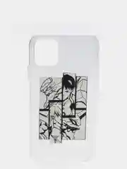 Белый чехол аниме "Evangelion neon genesis" для iPhone 6/6s 7/8 Plus XR 11 12