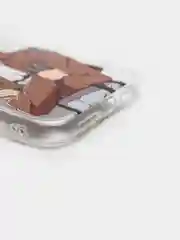 Приглушённый хаки чехол аниме "Атака титанов" 3 для iPhone 6/6s 7/8 Plus 11 XR 12