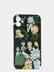 Угольный чехол мультсериал "Рик и Морти" для IPhone 6s 7/8 7/8 Plus XR 11