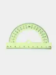 Прозрачный транспортир 180*/10 см  4 цвета