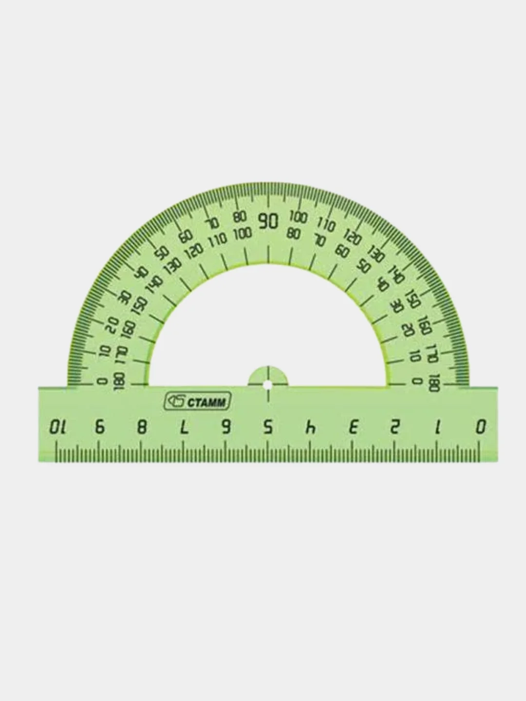 Лайм транспортир 180*/10 см  4 цвета