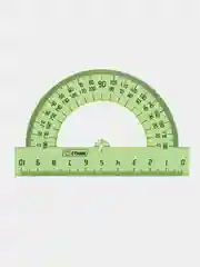 Лайм транспортир 180*/10 см  4 цвета