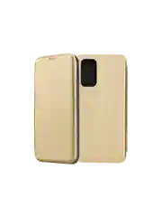 Золотой чехол-книжка для Pocophone M3 Pro