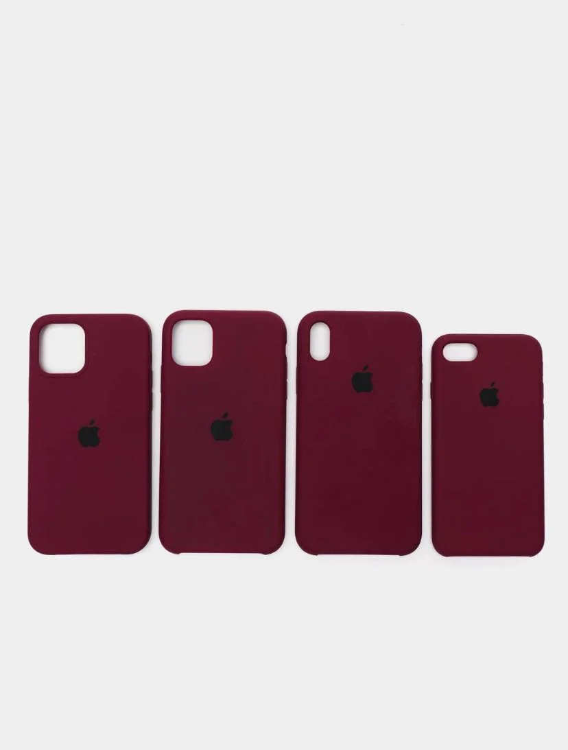 Бордовый чехол Silicone Case на iphone 11/ 11pro/ 11 pro max/ 12, 12pro/13/13pro/13pro max