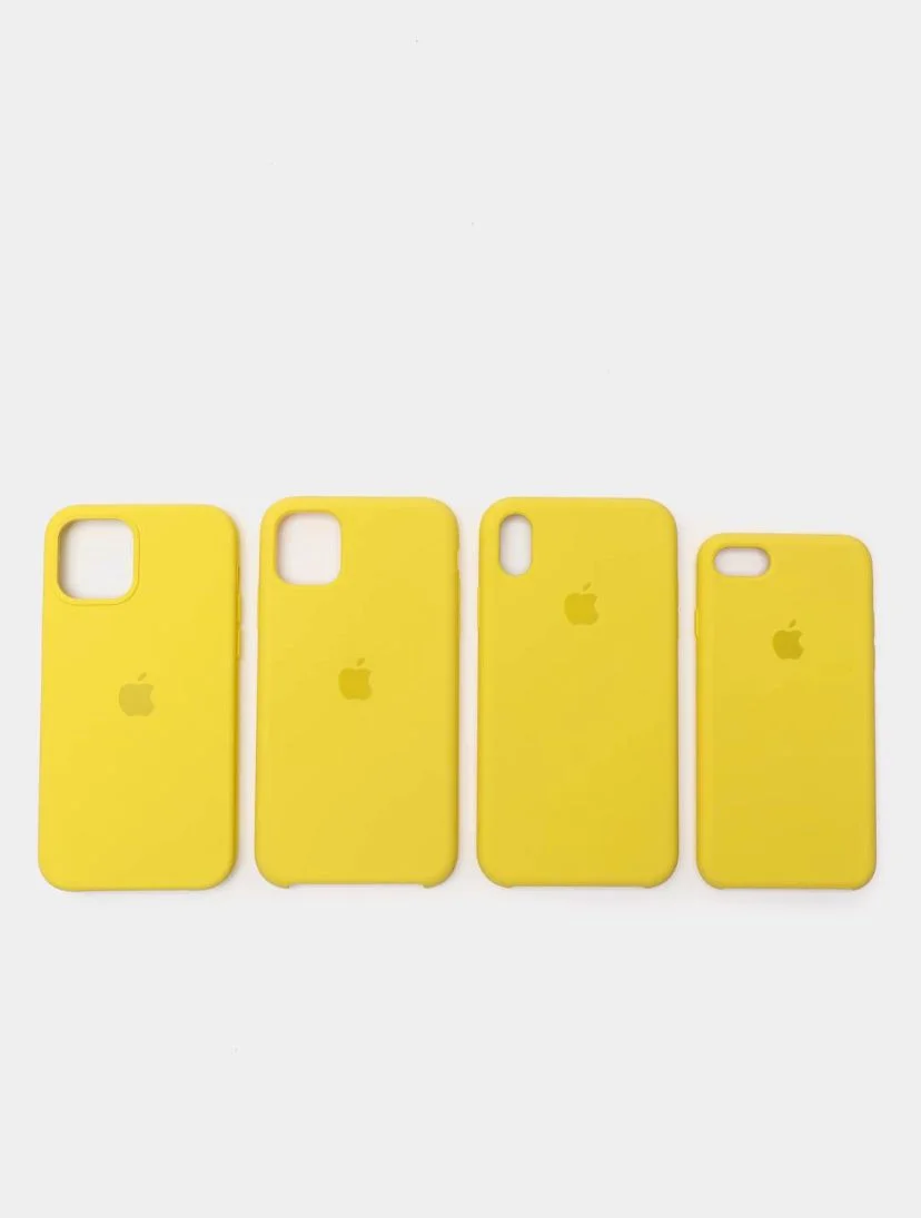 Желтый чехол Silicone Case на iphone 11/ 11pro/ 11 pro max/ 12, 12pro/13/13pro/13pro max