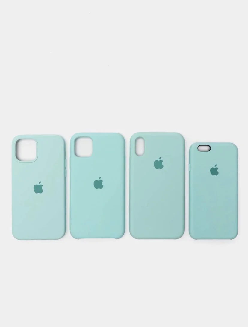 Бирюзовый чехол Silicone Case на iphone 11/ 11pro/ 11 pro max/ 12, 12pro/13/13pro/13pro max