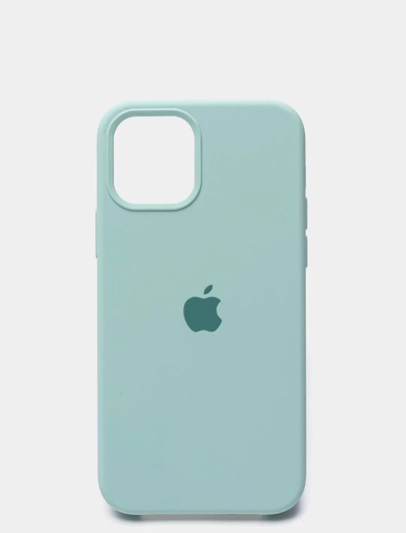 Бирюзовый чехол Silicone Case на iphone 11/ 11pro/ 11 pro max/ 12, 12pro/13/13pro/13pro max