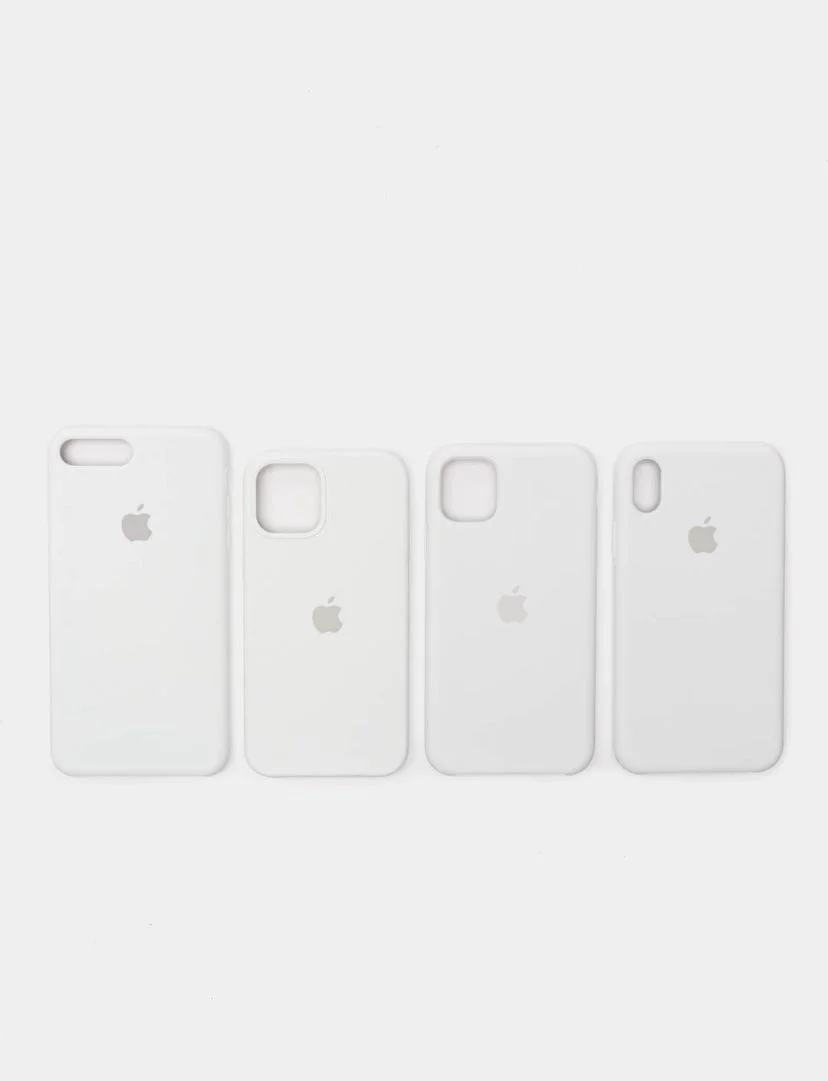 Белый чехол Silicone Case на iphone 11/ 11pro/ 11 pro max/ 12, 12pro/13/13pro/13pro max