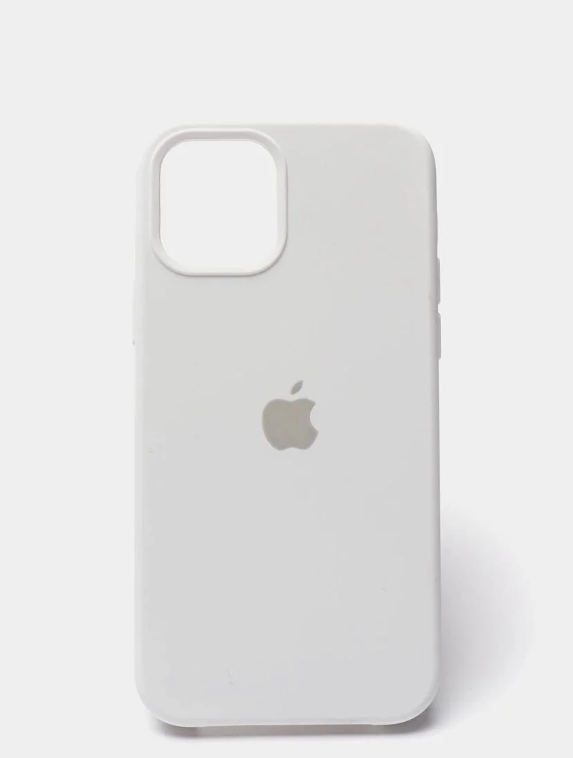 Белый чехол Silicone Case на iphone 11/ 11pro/ 11 pro max/ 12, 12pro/13/13pro/13pro max