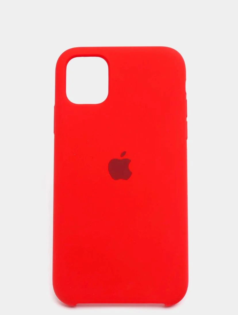 Красный чехол Silicone Case на iphone 11/ 11pro/ 11 pro max/ 12, 12pro/13/13pro/13pro max