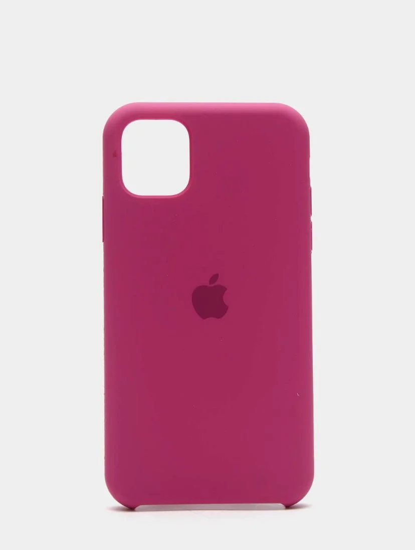 Тёмно-розовый чехол Silicone Case на iphone 11/ 11pro/ 11 pro max/ 12, 12pro/13/13pro/13pro max