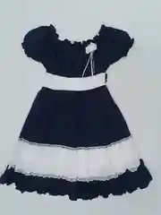Платье синее с белой вставкой