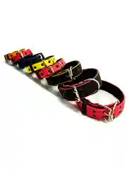 Серый ошейник капроновый для собак "Strong Dog" Regular Premium, 35мм