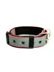 Серый ошейник капроновый для собак "Strong Dog" Regular Premium, 35мм
