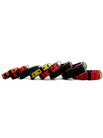 Красный ошейник капроновый для собак "Strong Dog" Regular Premium, 20мм