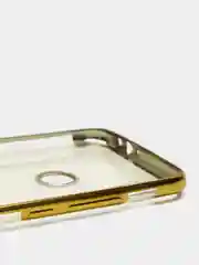 Золотой xiaomi Redmi 7, Сяоми Редми 7 чехол прозрачный силиконовый с глянцевой рамкой