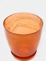 Горшок NiNaGlass алеб.крш.террак