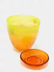 Горшок NiNaGlass алеб.крш.жел.-орж