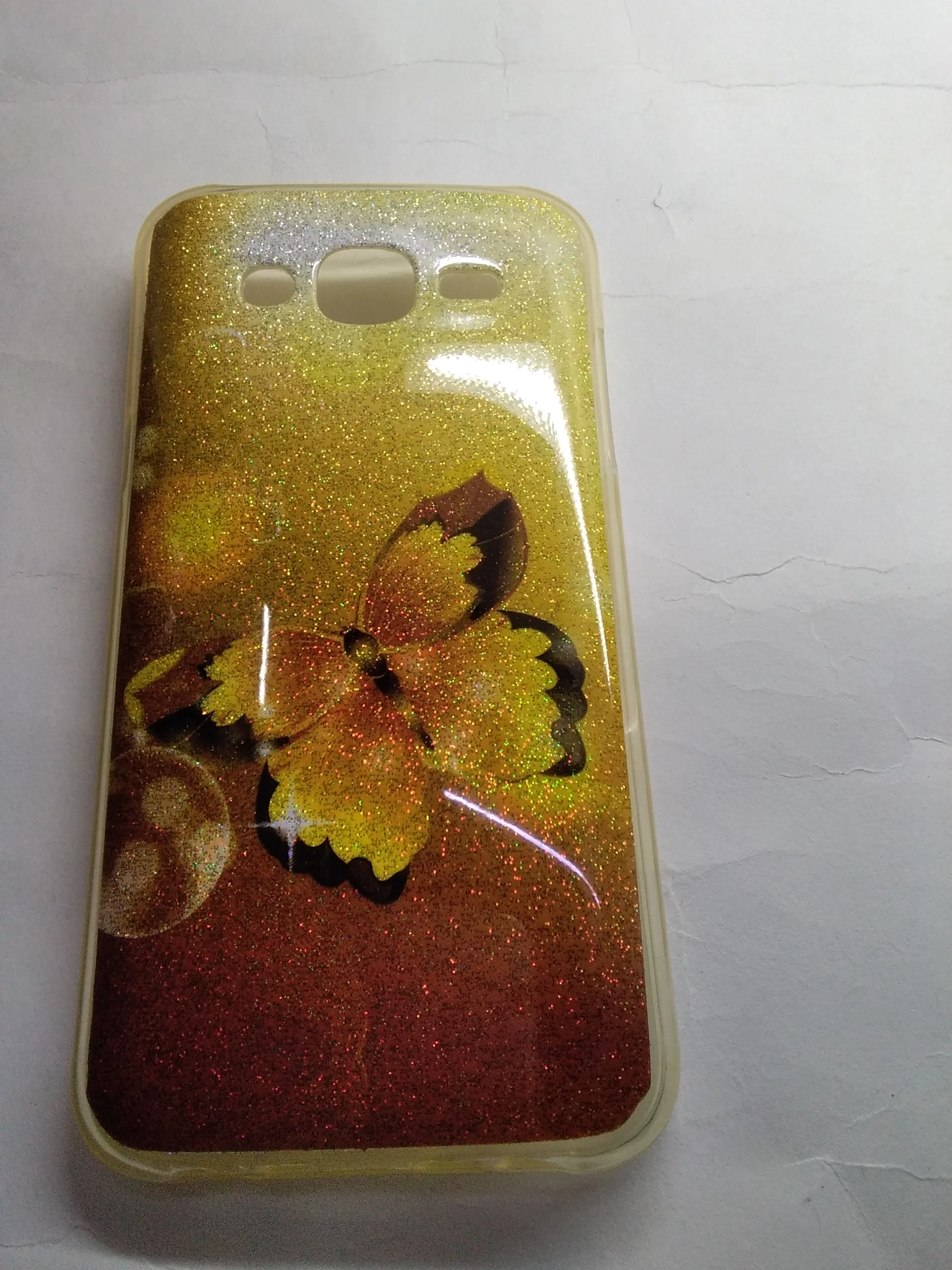 Желтый чехол Samsung J5 2015