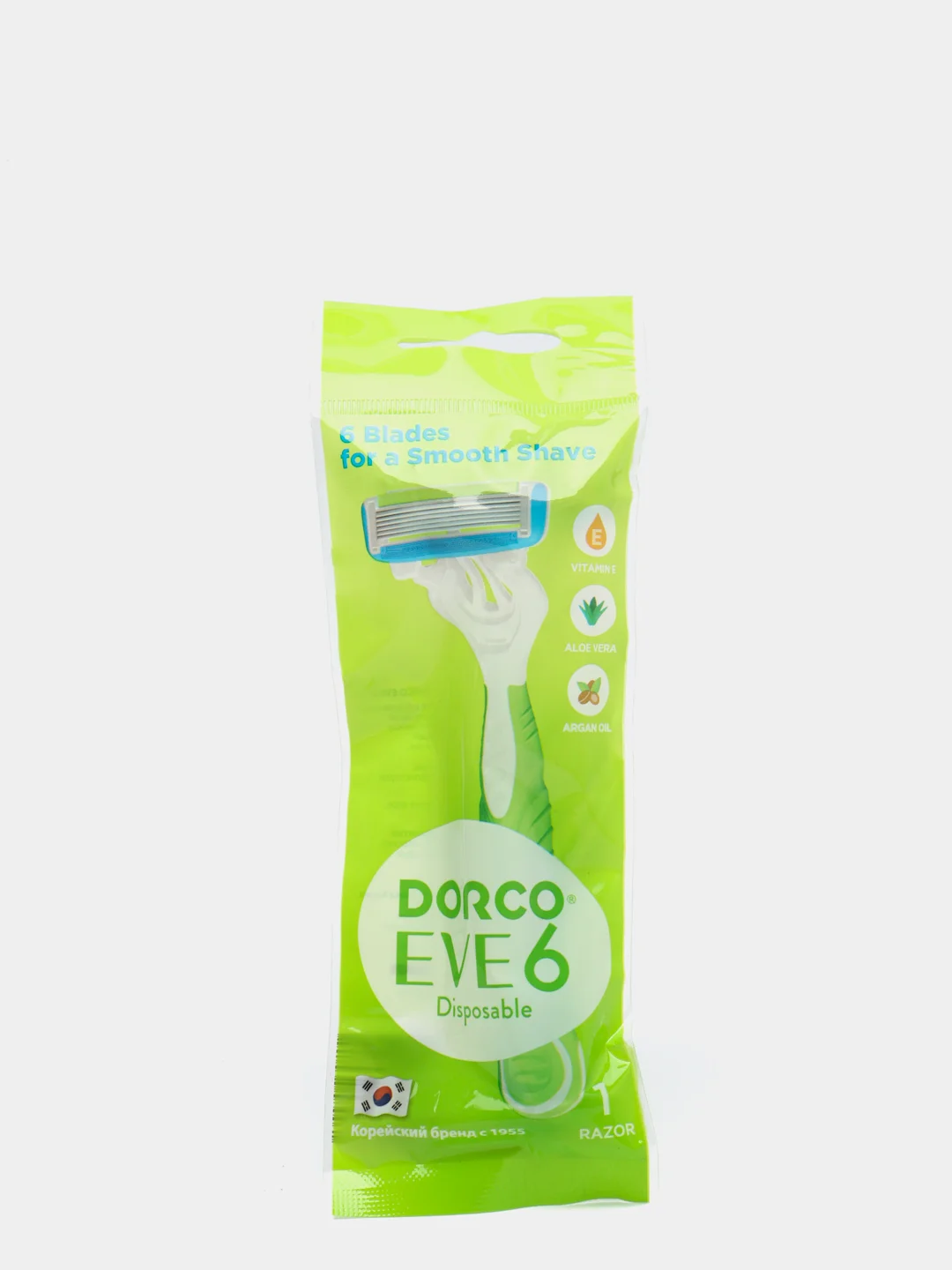 Станок для бритья женский Dorco "Eve 6", одноразовый