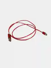 Красный cветящийся USB-кабель для зарядки телефона