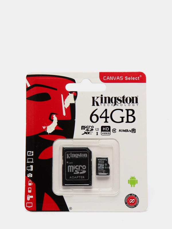 Карта памяти  microSD. флеш карта 64 гб