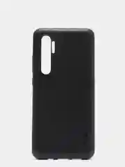 Угольный чехол Xiaomi MI NOTE 10 LITE кольцом держателем и бархатом внутри
