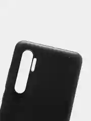 Угольный чехол Xiaomi MI NOTE 10 LITE кольцом держателем и бархатом внутри