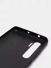 Угольный чехол Xiaomi MI NOTE 10 LITE кольцом держателем и бархатом внутри