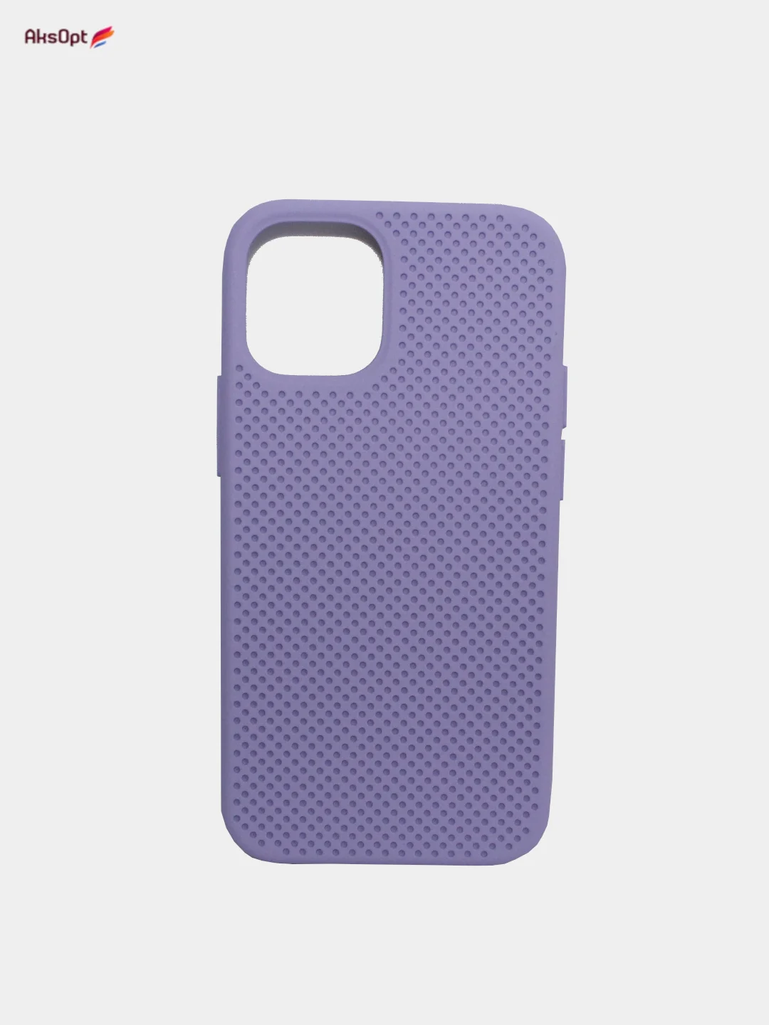 Лавандовый чехол Накладка "Soft-touch" с перфорацией для iPhone 11 Pro/11 Pro Max/12/12Pro/12 Pro Max
