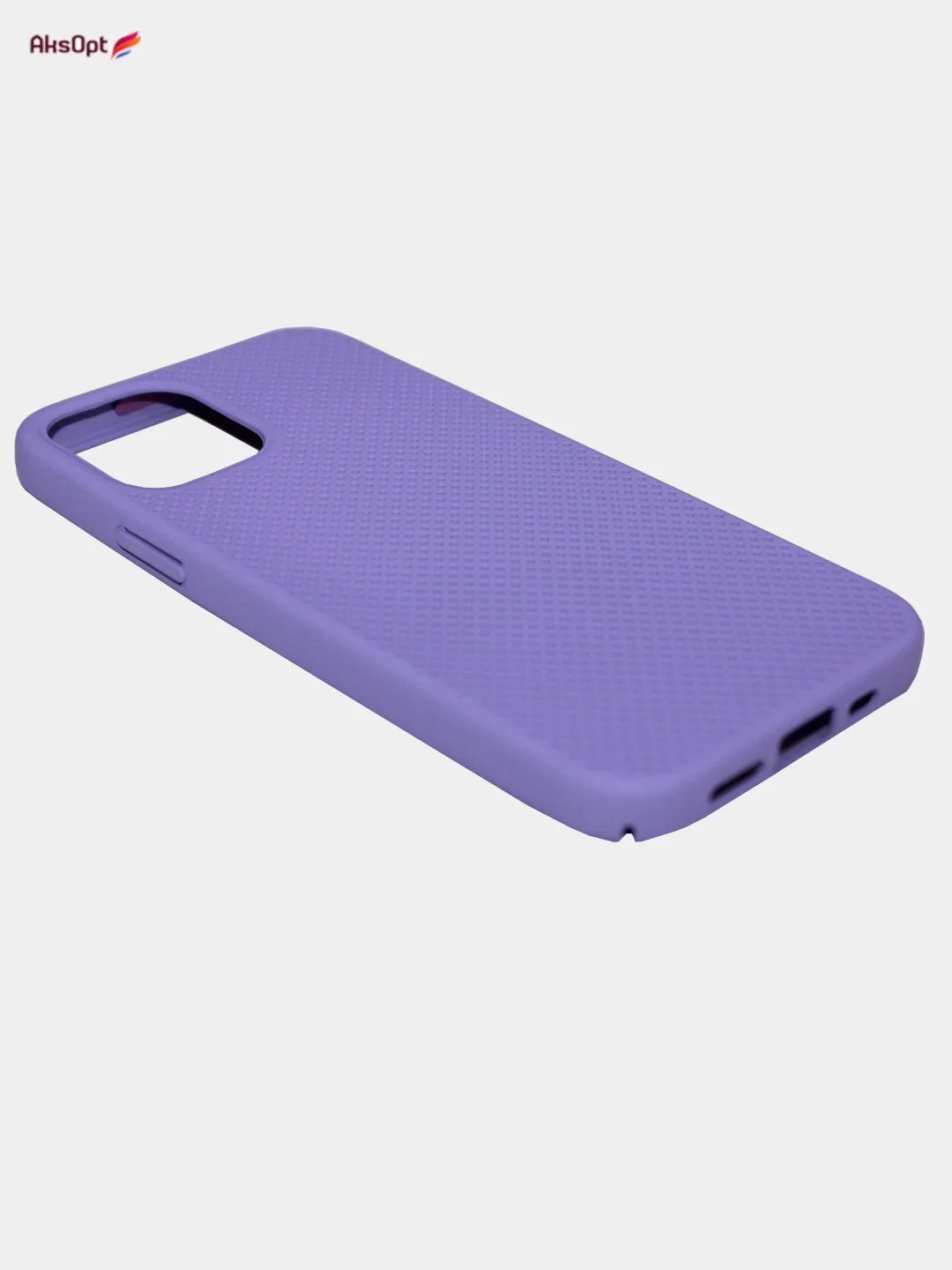 Лавандовый чехол Накладка "Soft-touch" с перфорацией для iPhone 11 Pro/11 Pro Max/12/12Pro/12 Pro Max