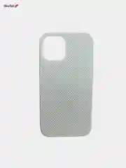 Белый чехол Накладка "Soft-touch" с перфорацией для iPhone 11 Pro/11 Pro Max/12/12Pro/12 Pro Max