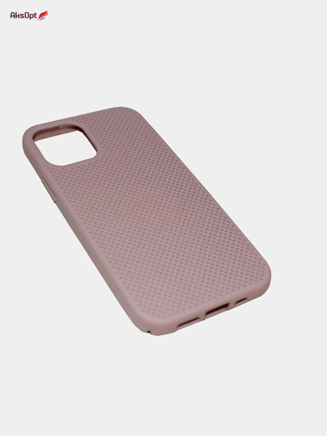 Бежевый меланж чехол Накладка "Soft-touch" с перфорацией для iPhone 11 Pro/11 Pro Max/12/12Pro/12 Pro Max