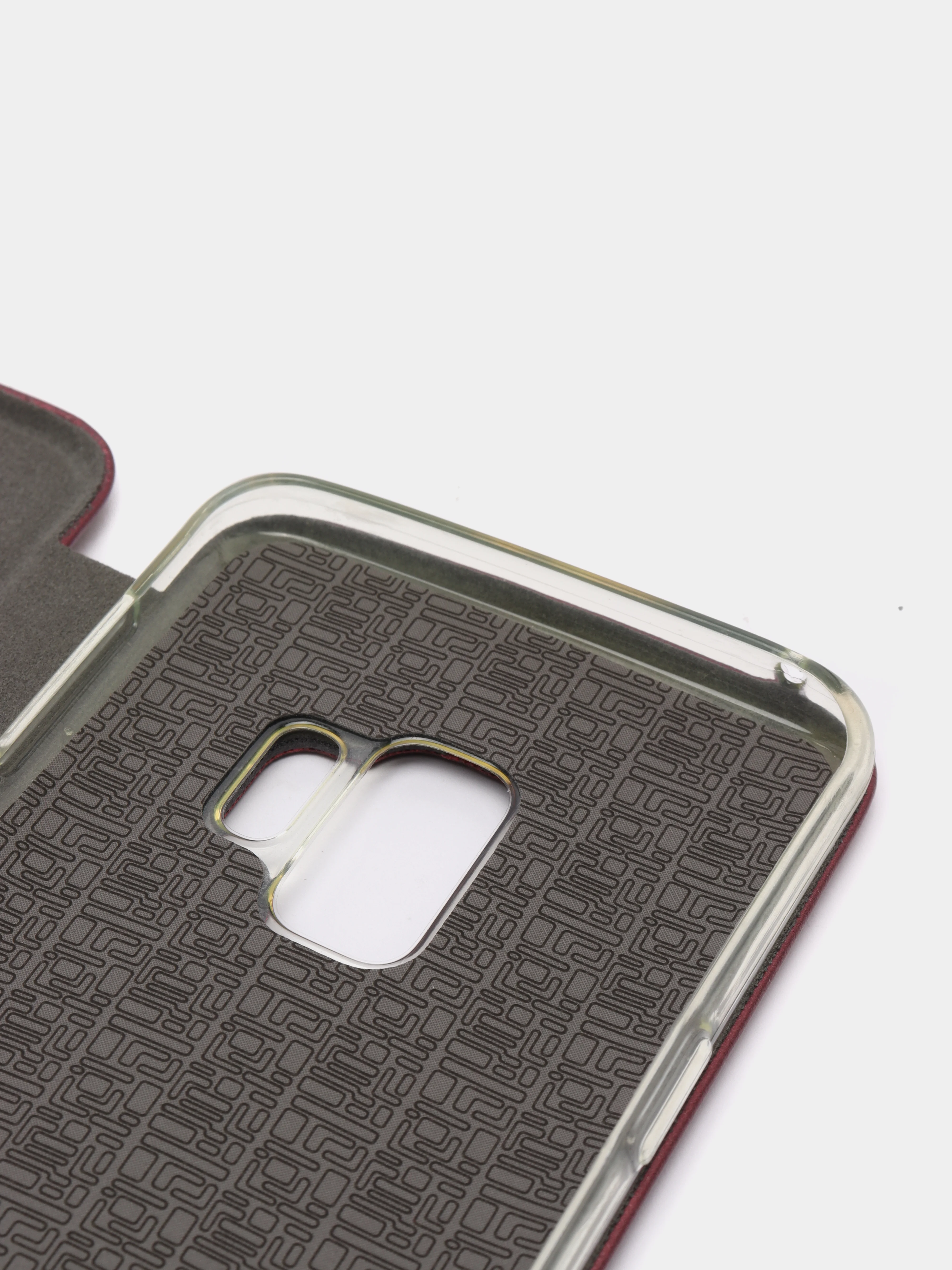 Бордовый чехол книжка на SAMSUNG S9