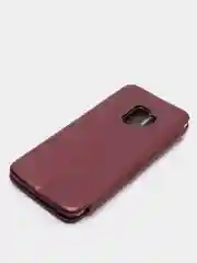 Бордовый чехол книжка на SAMSUNG S9